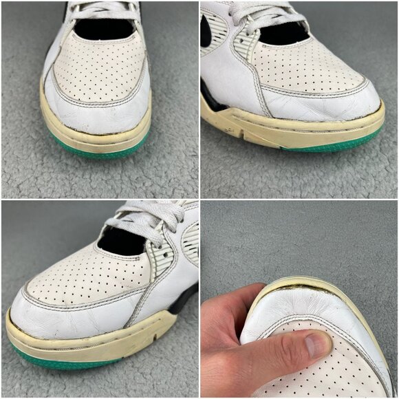 Nike Air Command Force Hyper Jade Men 13 Shoe White Black Pump Sneakers Trainers - Picture 11 of 12